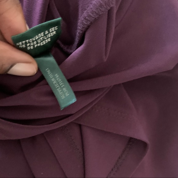 LRL LAUREN RALPH LAUREN Purple Sleeveless Sequin Evening Dress Gown size 6 Prom - Picture 5 of 7